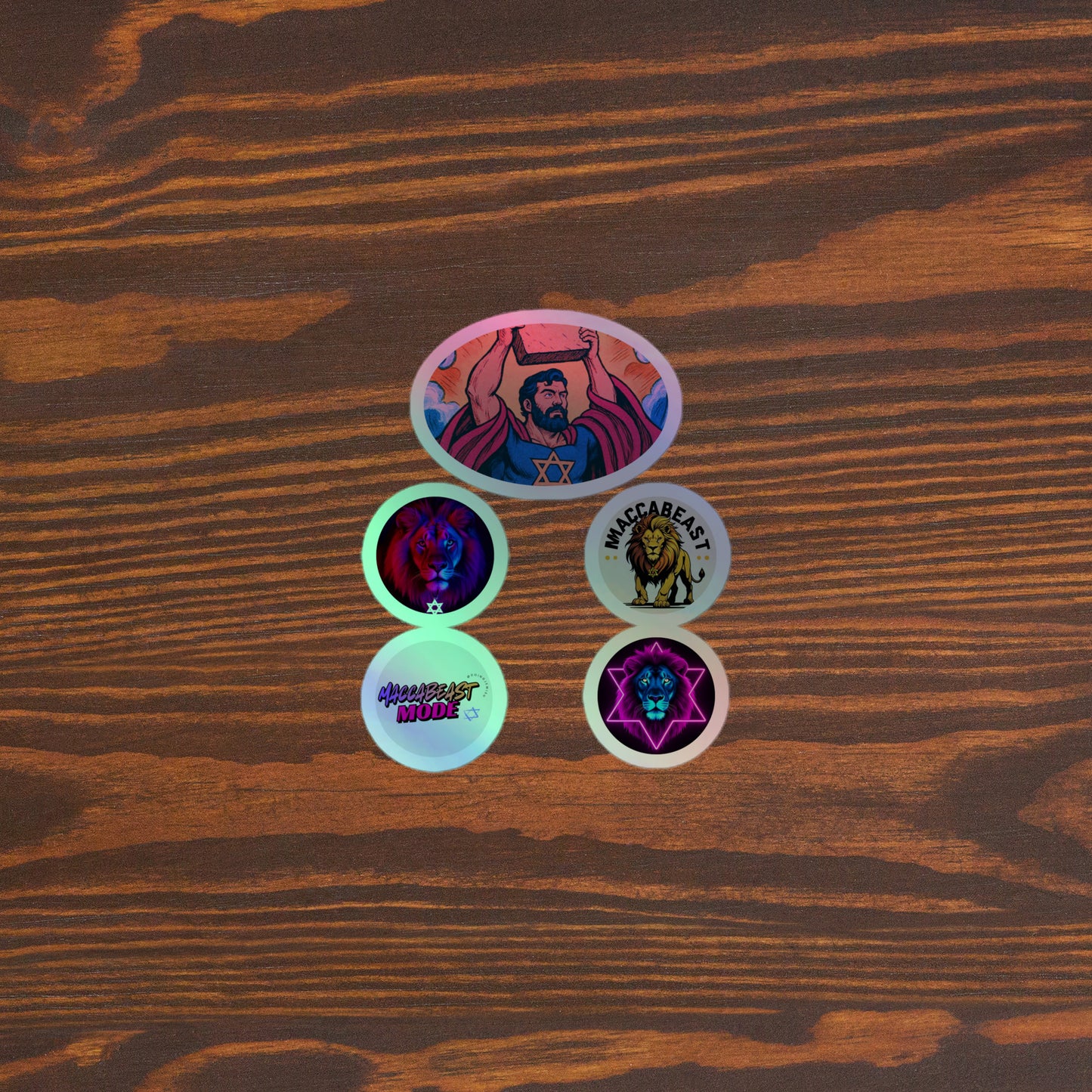 ProSemitic Heroes Holographic stickers