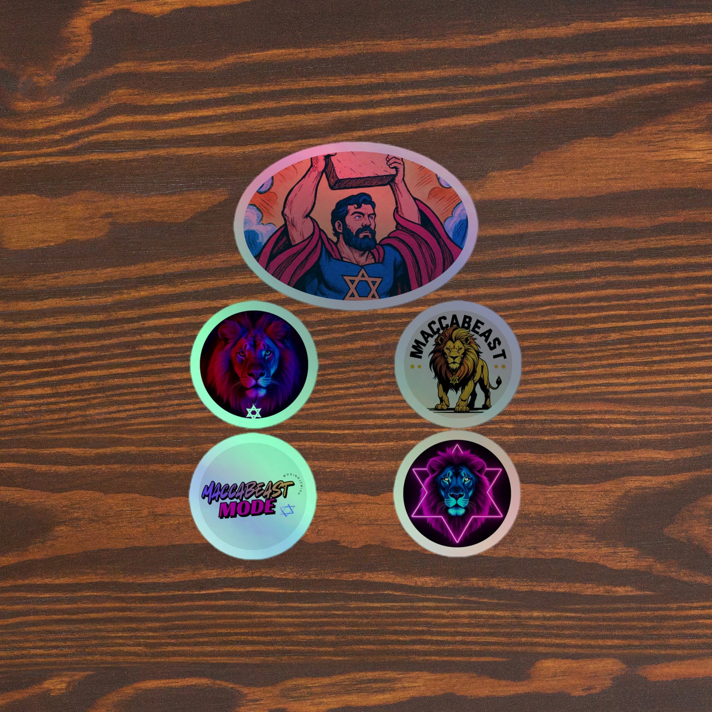 ProSemitic Heroes Holographic stickers