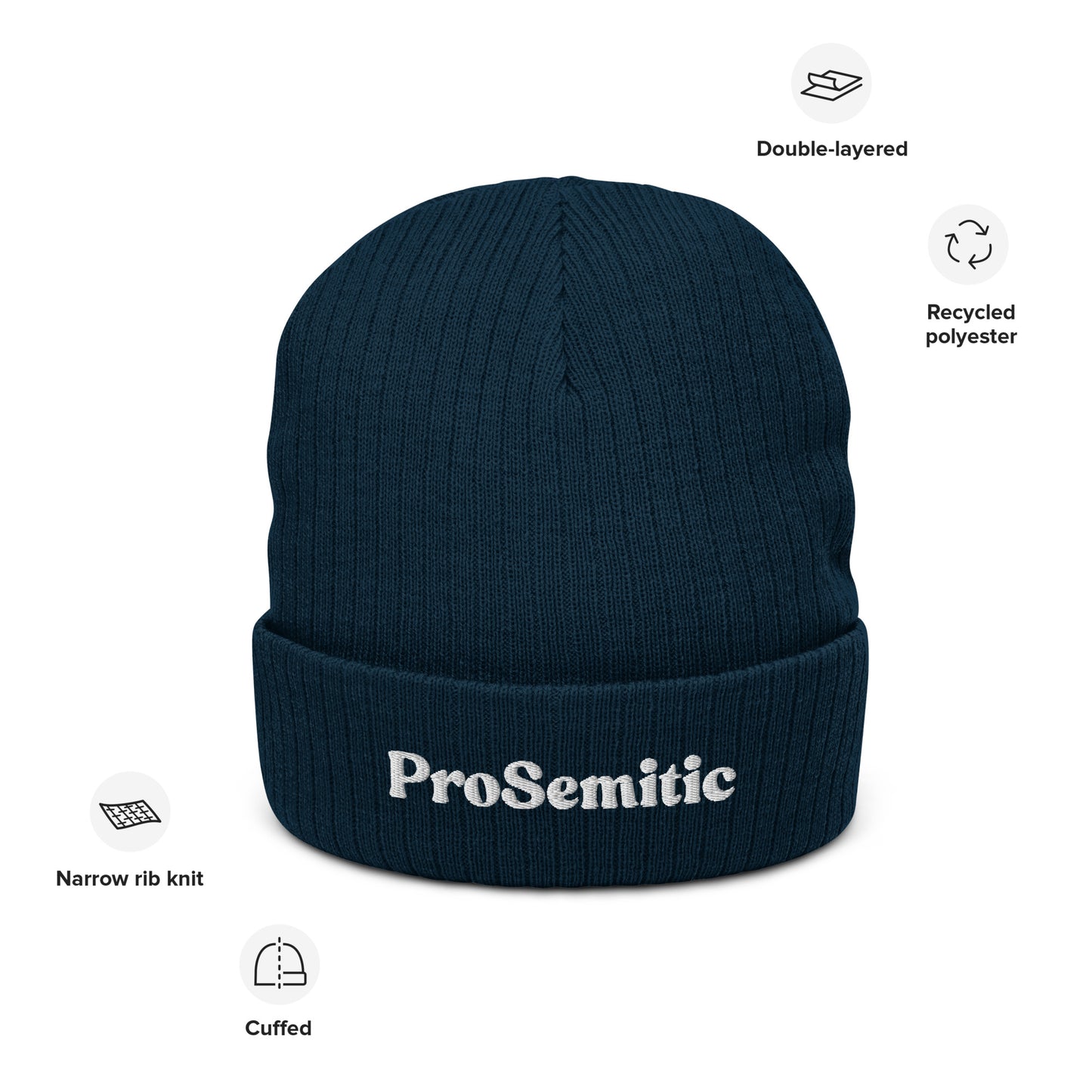 ProSemitic Ribbed knit beanie