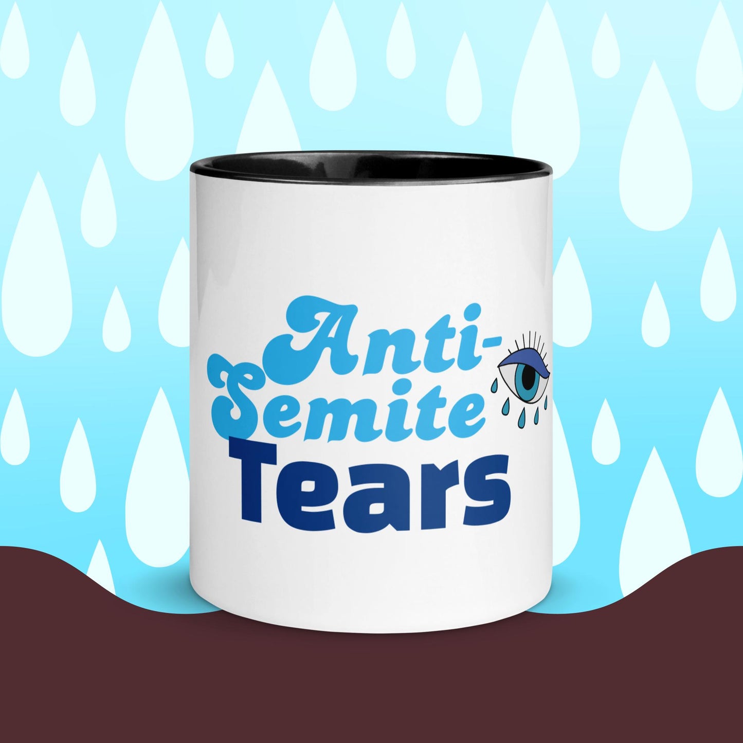 Anti-Semite Tears Mug with Color Inside